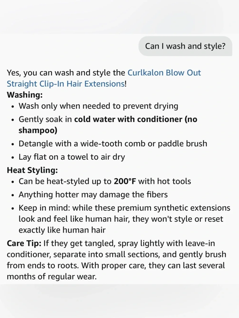 Blow Out Straight Clip-In Natural Roots Hair Extensions - Natural Black